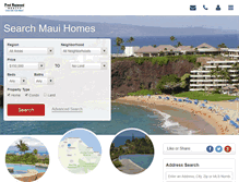 Tablet Screenshot of mauihomes.net